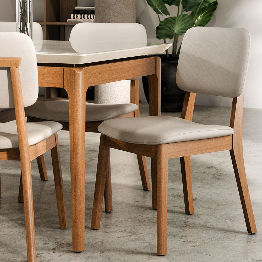 PACK 2 SILLAS MADERA CLASSIC LINO BEIGE