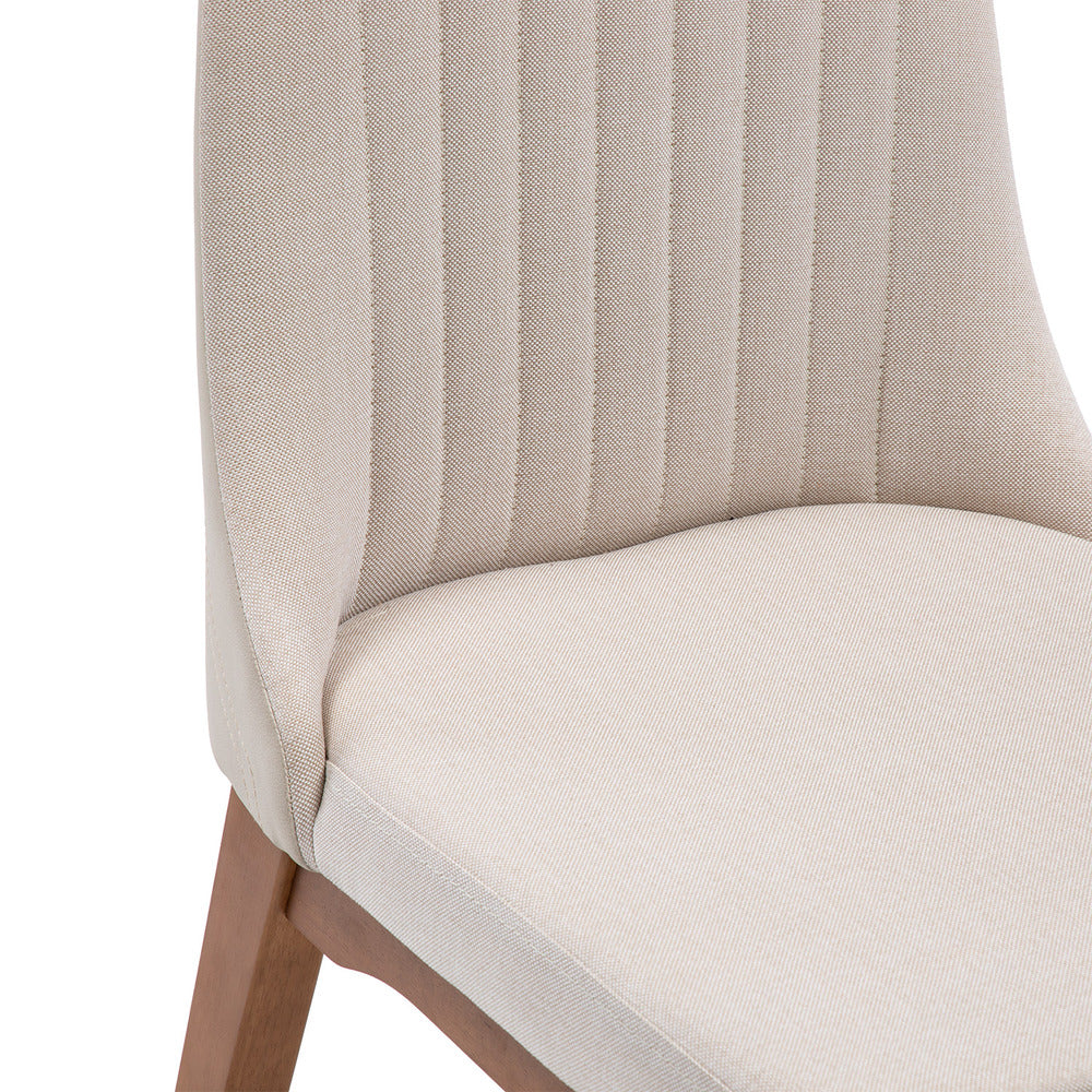 COMEDOR 6 SILLAS ELSIE NATURAL BEIGE & MOX