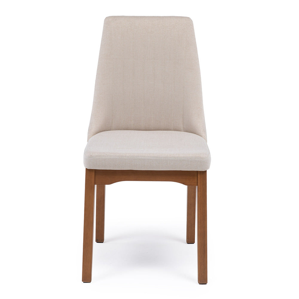 COMEDOR 6 SILLAS ELSIE NATURAL BEIGE & MOX