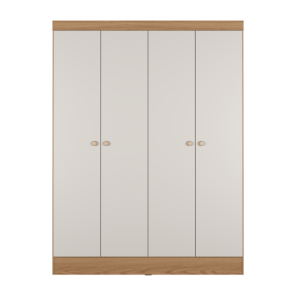 ROPERO 4 PUERTAS BATIENTES BILBAO CREMA SUAVE