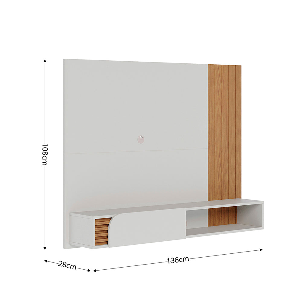 CENTRO DE ENTRETENIMIENTO PANEL OSAKA OFF WHITE