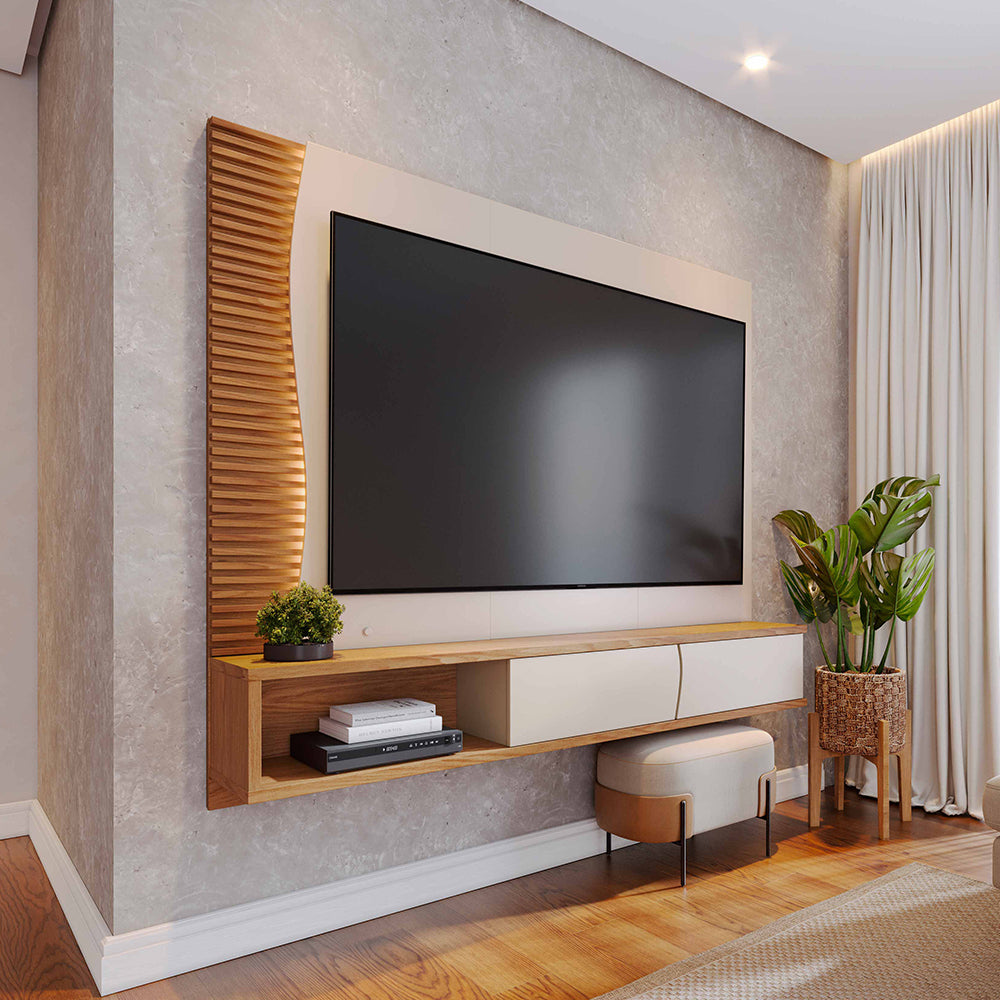CENTRO DE ENTRETENIMIENTO PANEL SAMI OFF WHITE