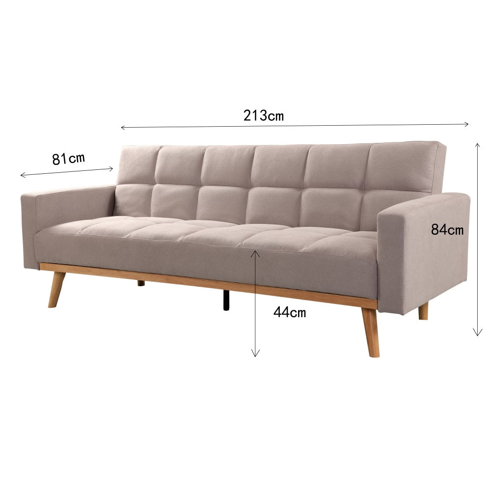 SOFÁ CAMA FUTÓN MATTEO GRIS CLARO