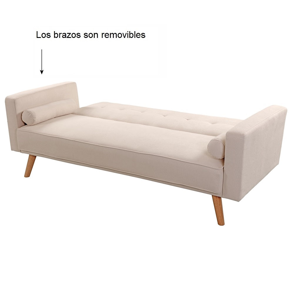SOFÁ CAMA FUTÓN LUCIE BEIGE CLARO
