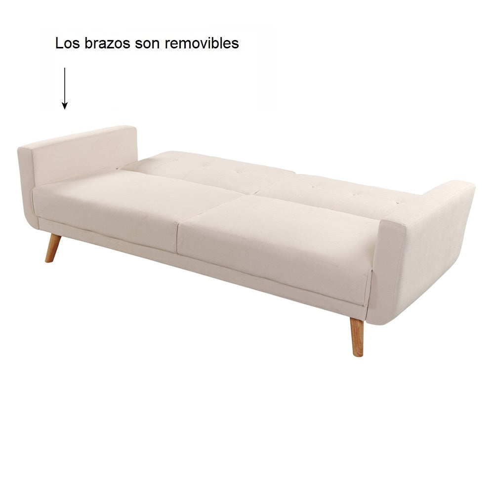 SOFÁ CAMA FUTÓN MAURICE BEIGE CLARO