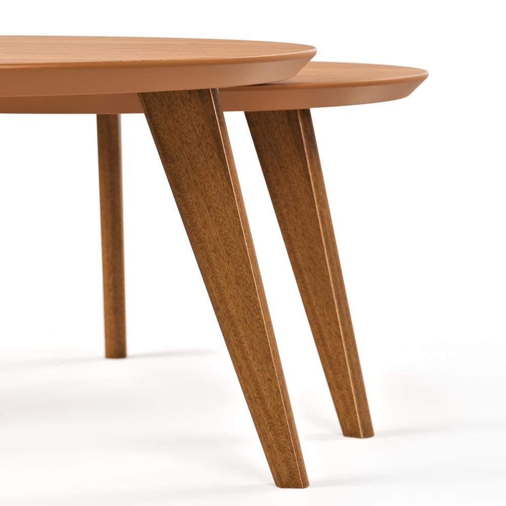 SET MESAS DE CENTRO CLASSIC PATAS MADERA NATURE