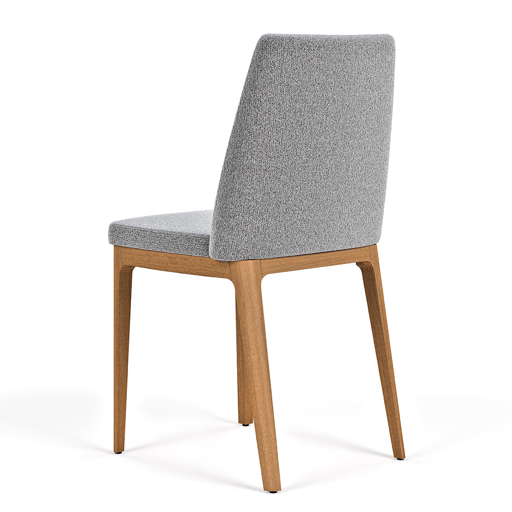 PACK DE 2 SILLAS DE COMEDOR MADERA CITY BOUCLÉ GRIS CLARO