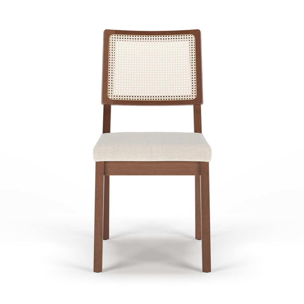 PACK DE 2 SILLAS DE COMEDOR RATTAN SAO PAULO LINO BEIGE