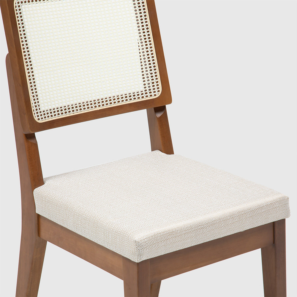 PACK DE 2 SILLAS DE COMEDOR RATTAN SAO PAULO LINO BEIGE