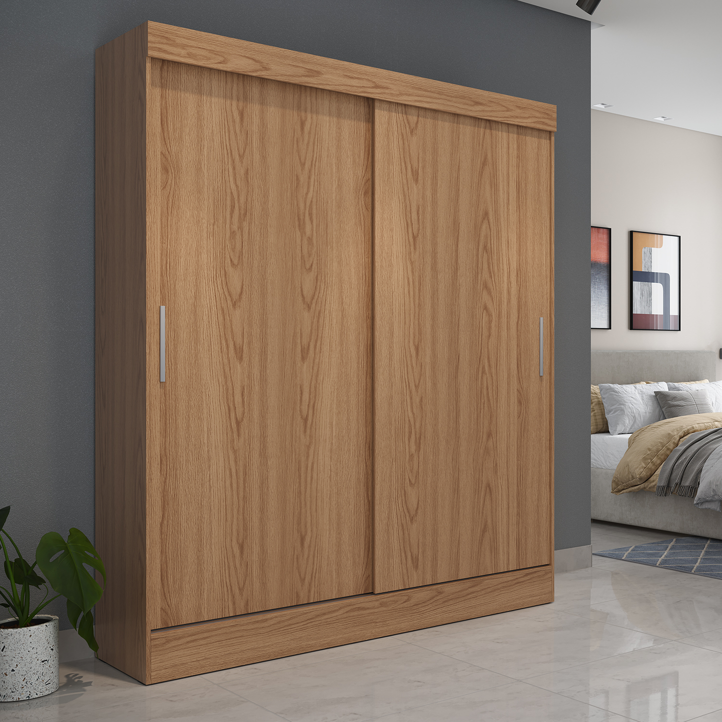 ROPERO 2 PUERTAS CORREDIZAS PORTO ROUBLE