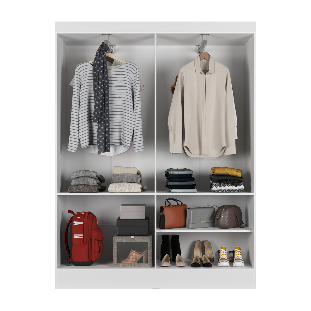 ROPERO 4 PUERTAS BATIENTES BILBAO BLANCO