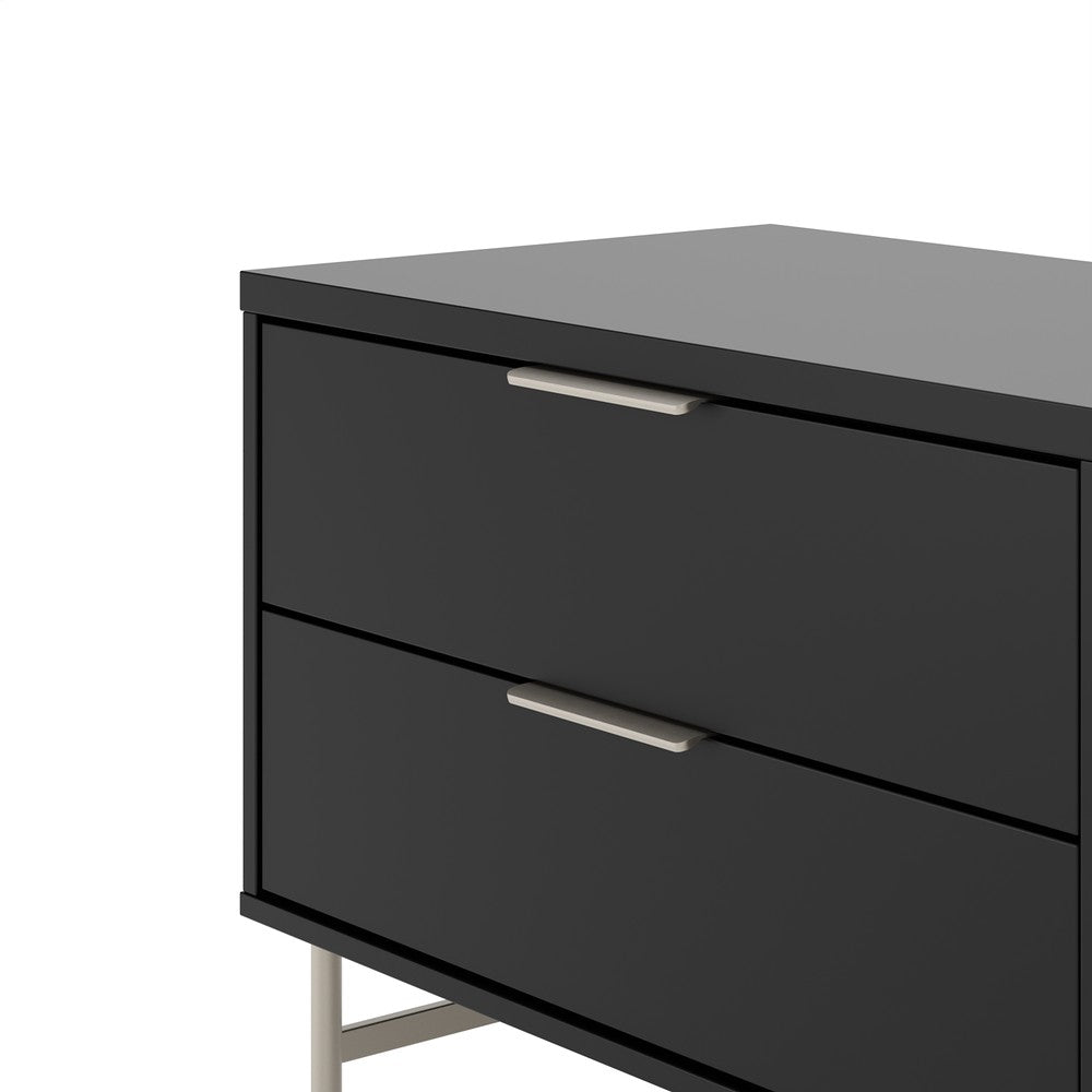 MESA DE TV YVES 1.8 NEGRO CHAMPAGNE