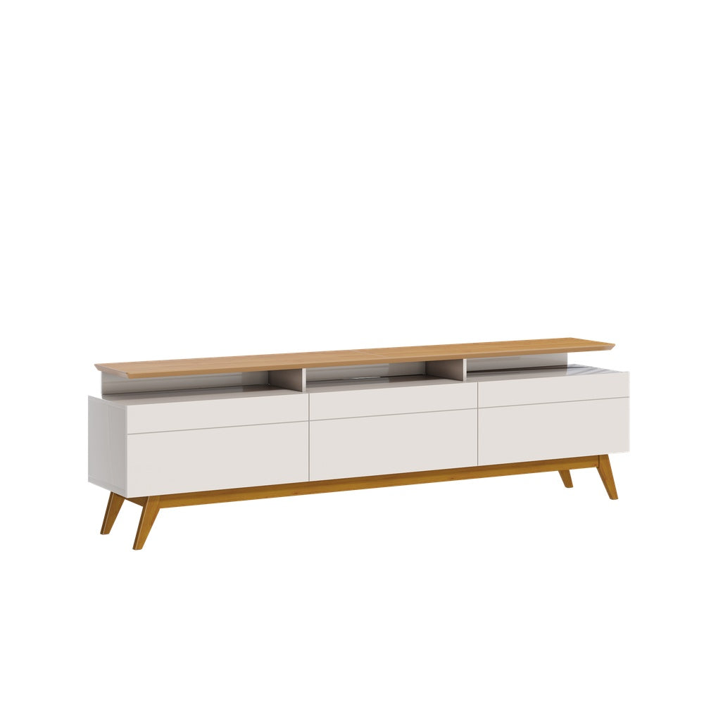 MESA DE TV STAND 1.8 NATURE & OFF WHITE