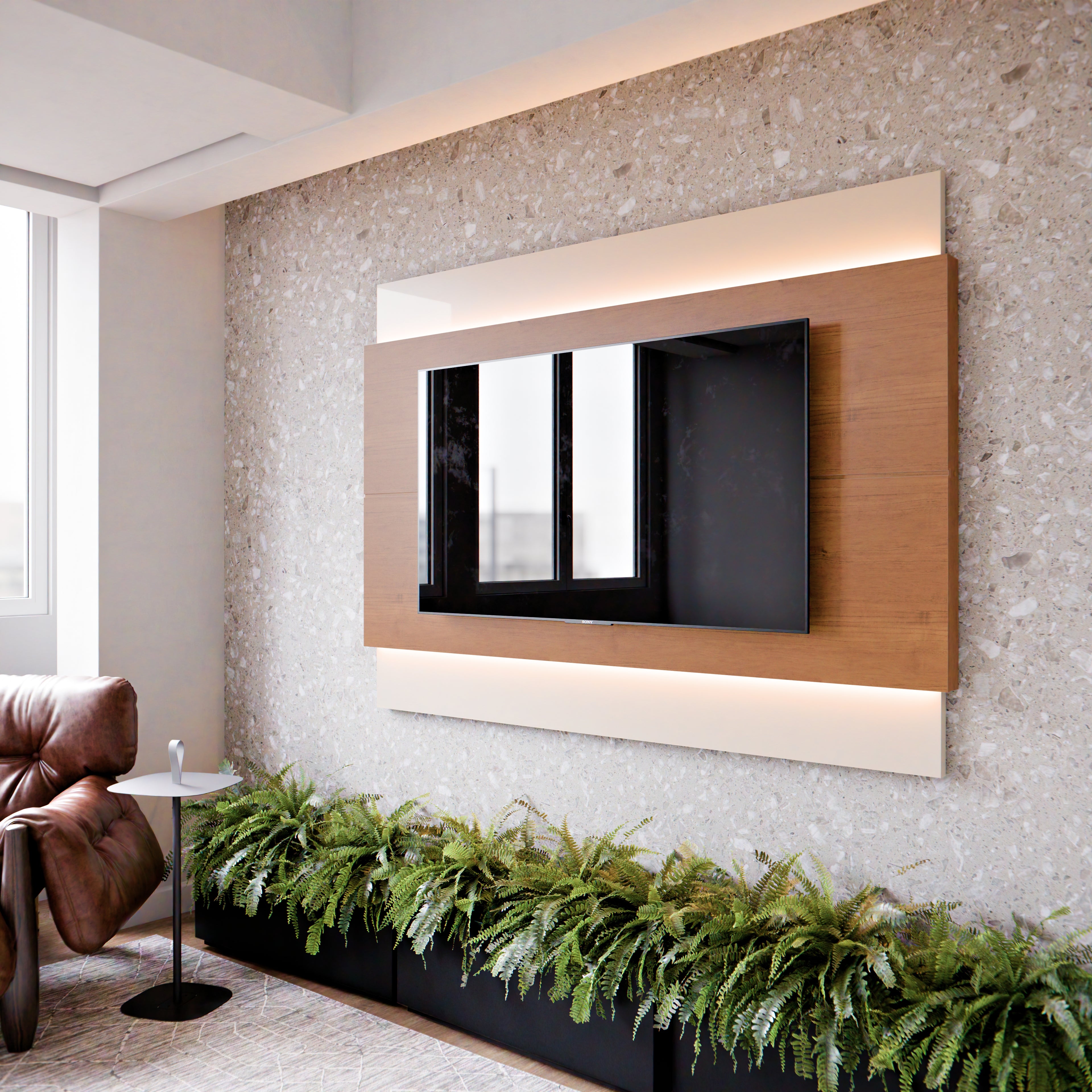 PANEL CLASSIC LED 1.8 NATURE & OFF WHITE