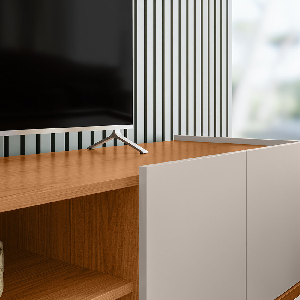 MESA DE TV CORDOBA OFF WHITE