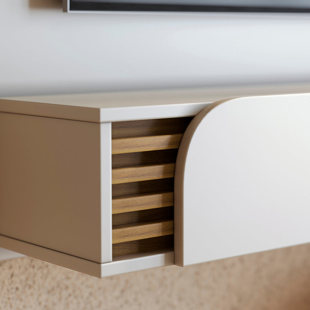 CENTRO DE ENTRETENIMIENTO PANEL OSAKA OFF WHITE