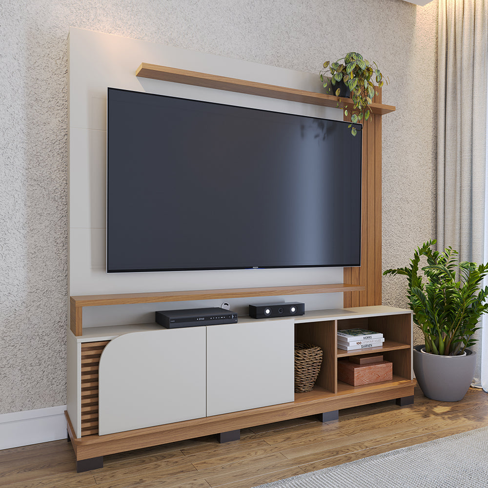 CENTRO DE ENTRETENIMIENTO PANEL TENERIFE OFF WHITE