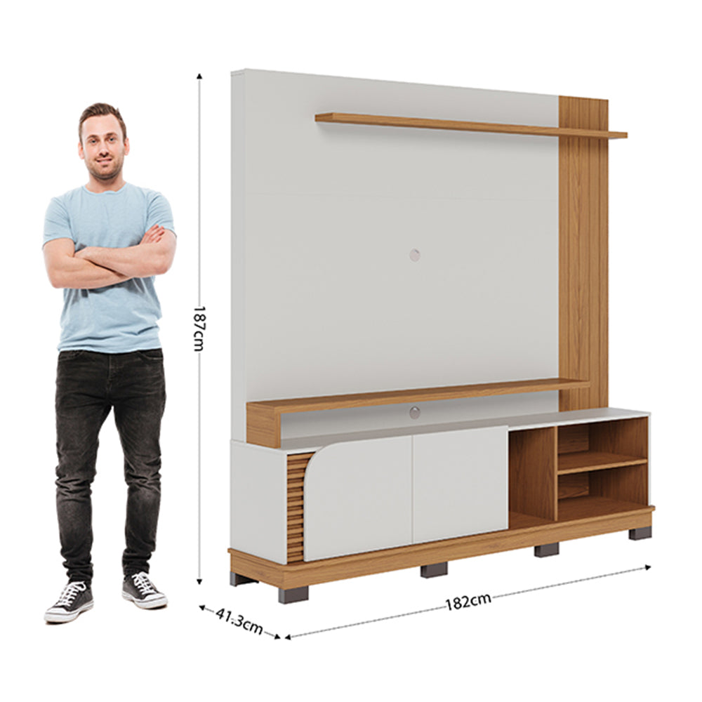 CENTRO DE ENTRETENIMIENTO PANEL TENERIFE OFF WHITE