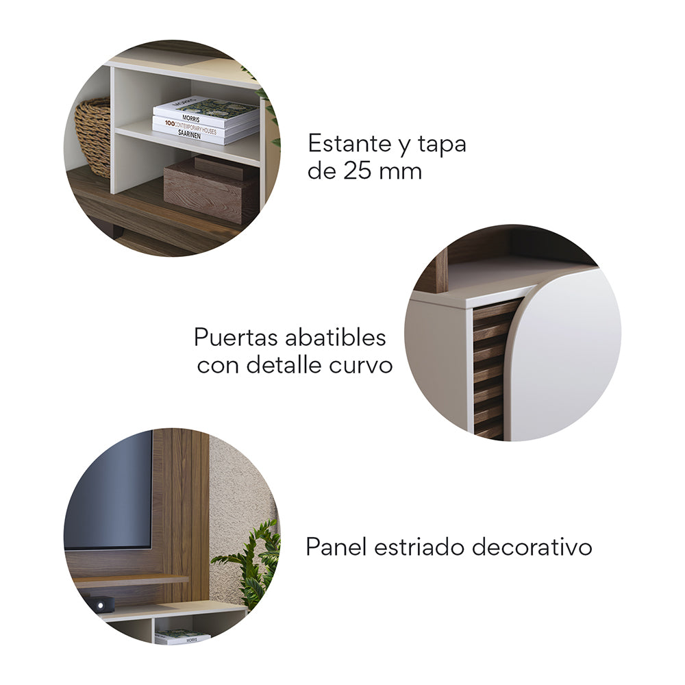 CENTRO DE ENTRETENIMIENTO PANEL TENERIFE ALMENDRA