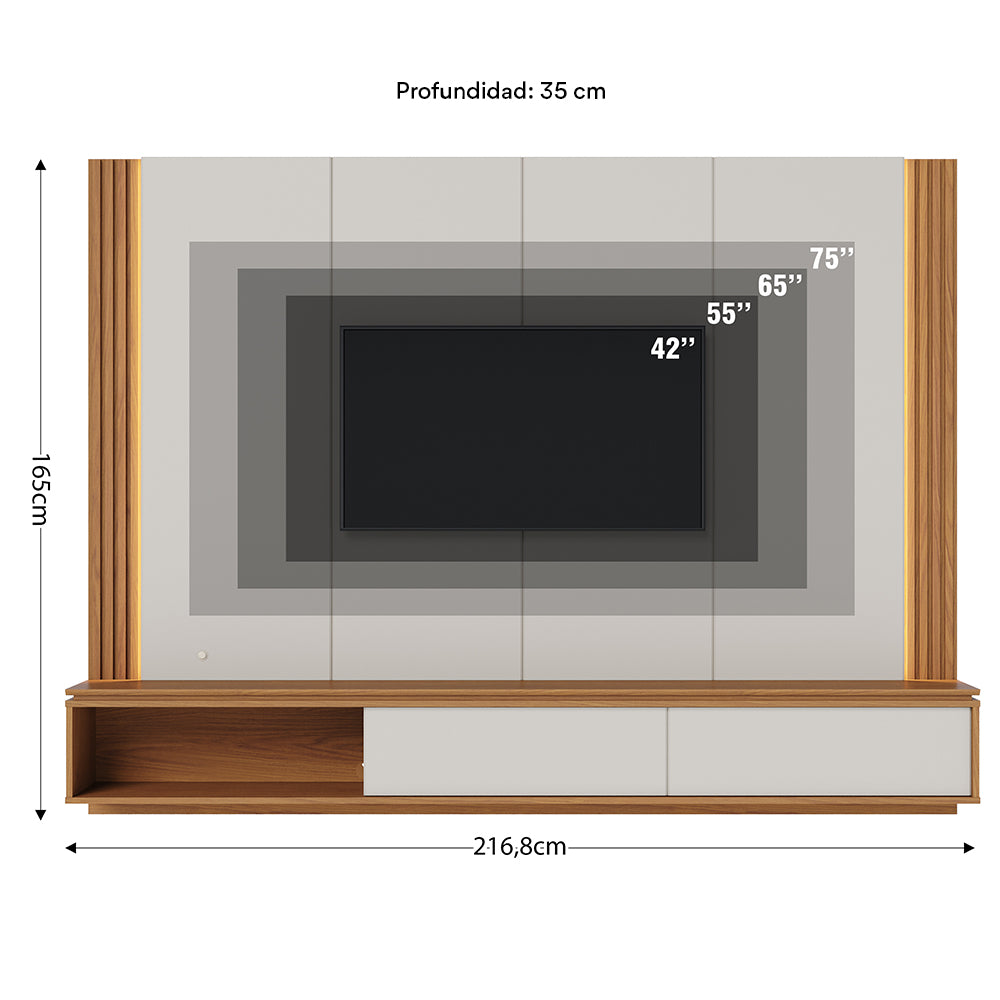 CENTRO DE ENTRETENIMIENTO PANEL CUSCO OFF WHITE
