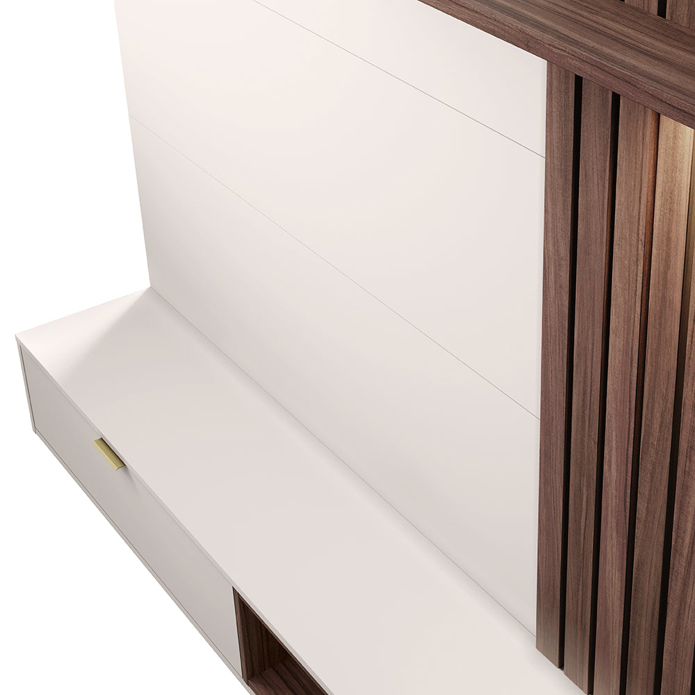 CENTRO DE ENTRETENIMIENTO PANEL MAUI DELUXE 1.8 OFF WHITE