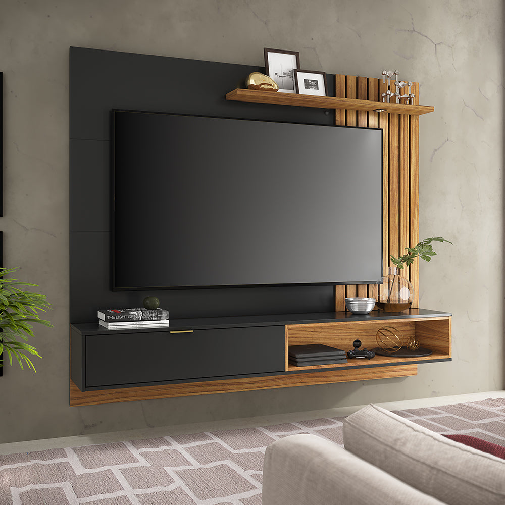 CENTRO DE ENTRETENIMIENTO PANEL MAUI DELUXE 1.8 NEGRO