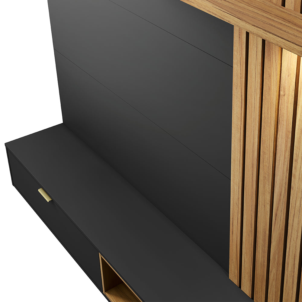 CENTRO DE ENTRETENIMIENTO PANEL MAUI DELUXE 1.8 NEGRO