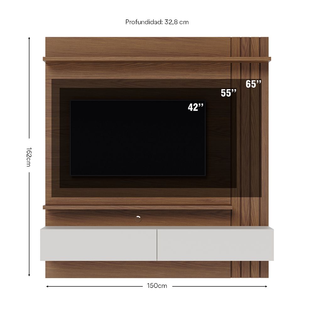 CENTRO DE ENTRETENIMIENTO PANEL HONOLULU ALMENDRA
