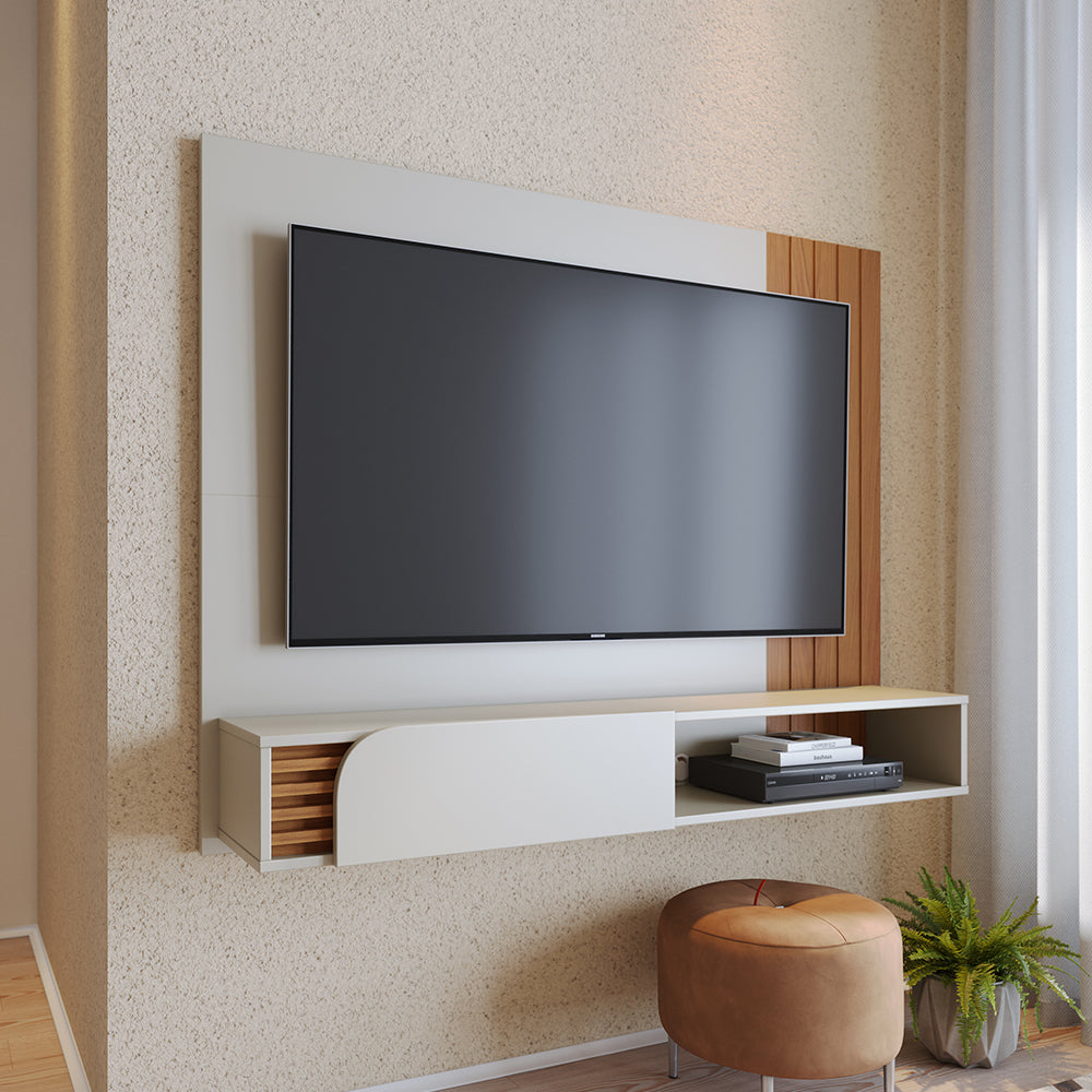 CENTRO DE ENTRETENIMIENTO PANEL OSAKA DELUXE 1.6 OFF WHITE