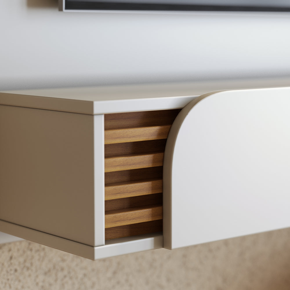 CENTRO DE ENTRETENIMIENTO PANEL OSAKA DELUXE 1.6 OFF WHITE