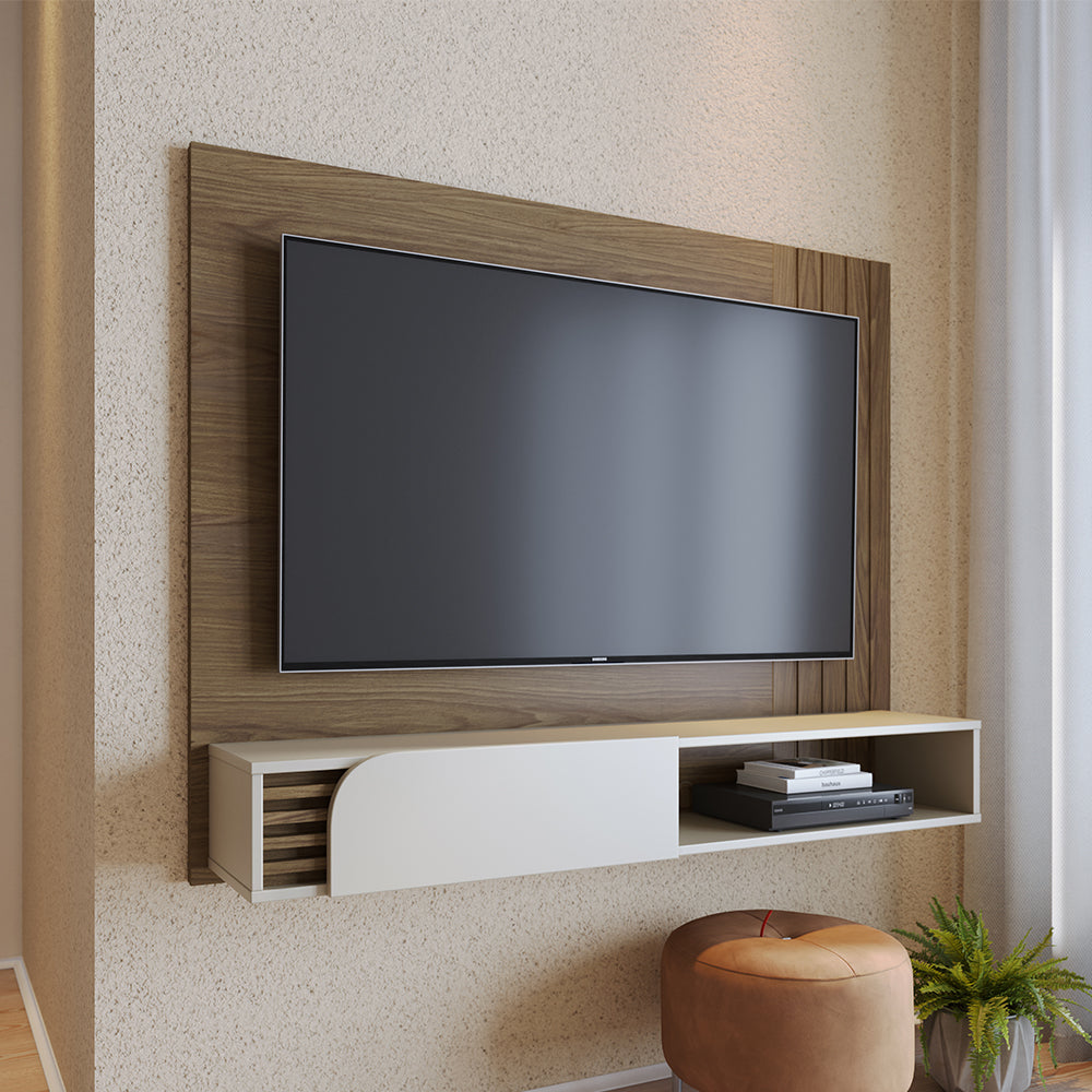 CENTRO DE ENTRETENIMIENTO PANEL OSAKA DELUXE 1.6 ALMENDRA