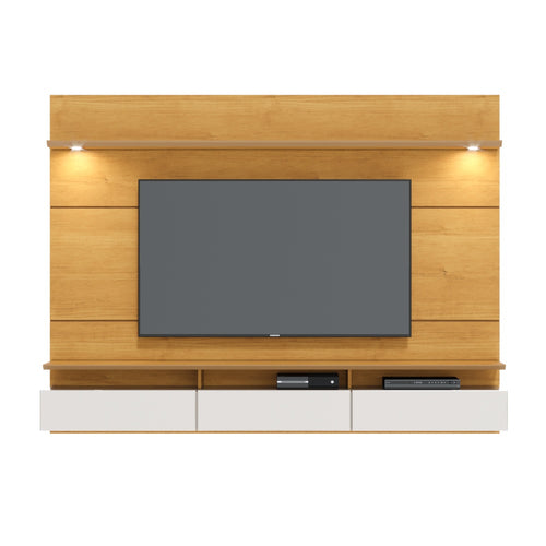 CENTRO DE ENTRETENIMIENTO PANEL DECORE LED DELUXE 2.2 NATURE & OFF WHITE