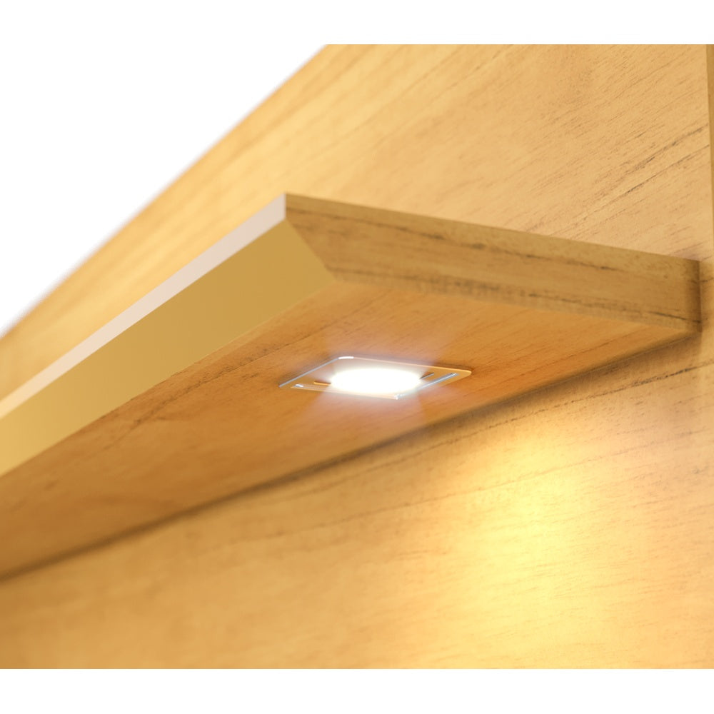 CENTRO DE ENTRETENIMIENTO PANEL DECORE LED DELUXE 2.2 NATURE & OFF WHITE