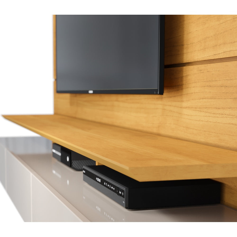 CENTRO DE ENTRETENIMIENTO PANEL DECORE LED 1.8 NATURE & OFF WHITE