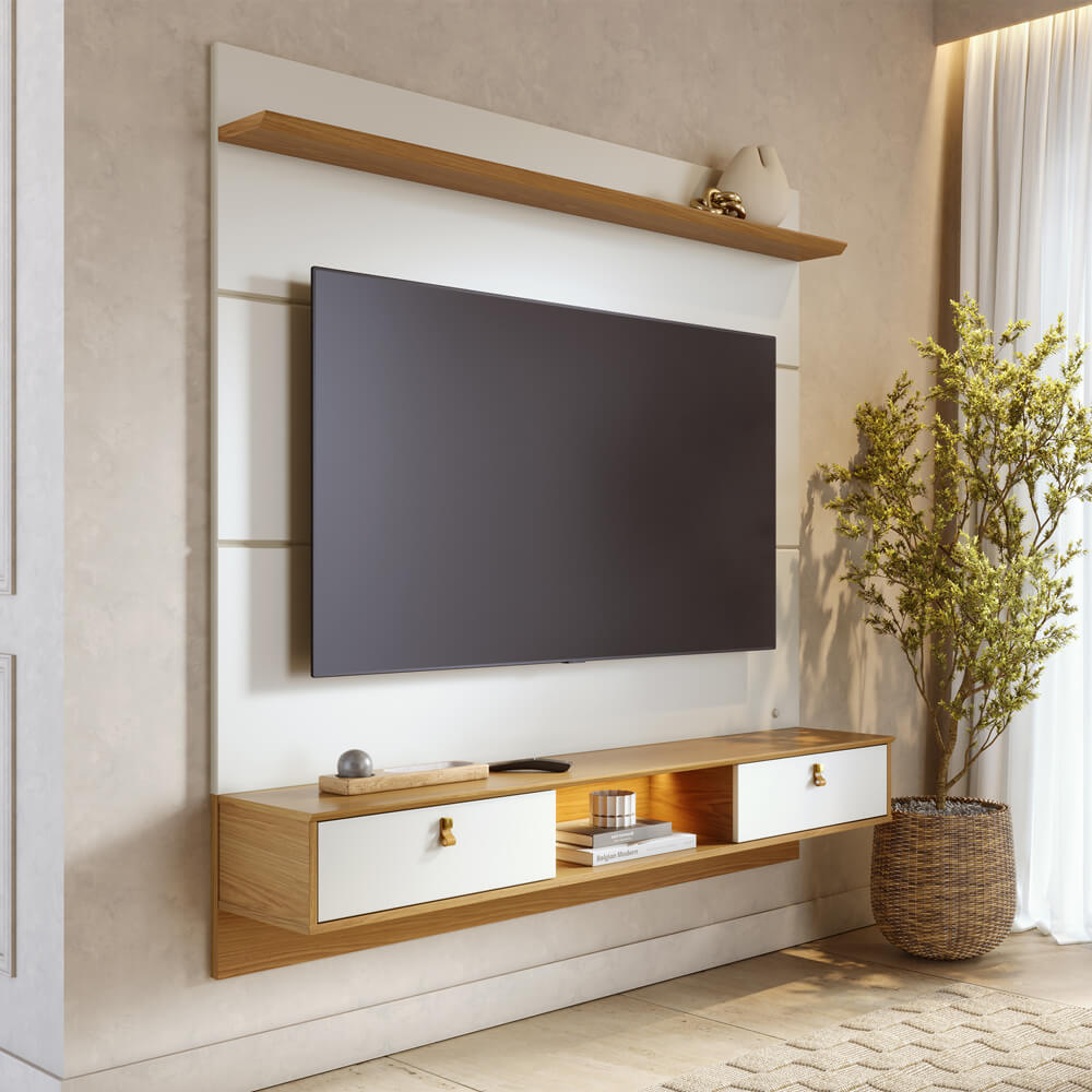 CENTRO DE ENTRETENIMIENTO DE TV PANEL GORDES OFF WHITE