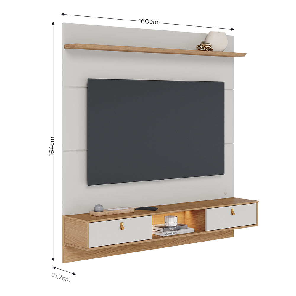 CENTRO DE ENTRETENIMIENTO DE TV PANEL GORDES OFF WHITE