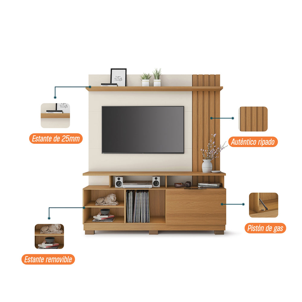 CENTRO DE ENTRETENIMIENTO DE TV BREST OFF WHITE