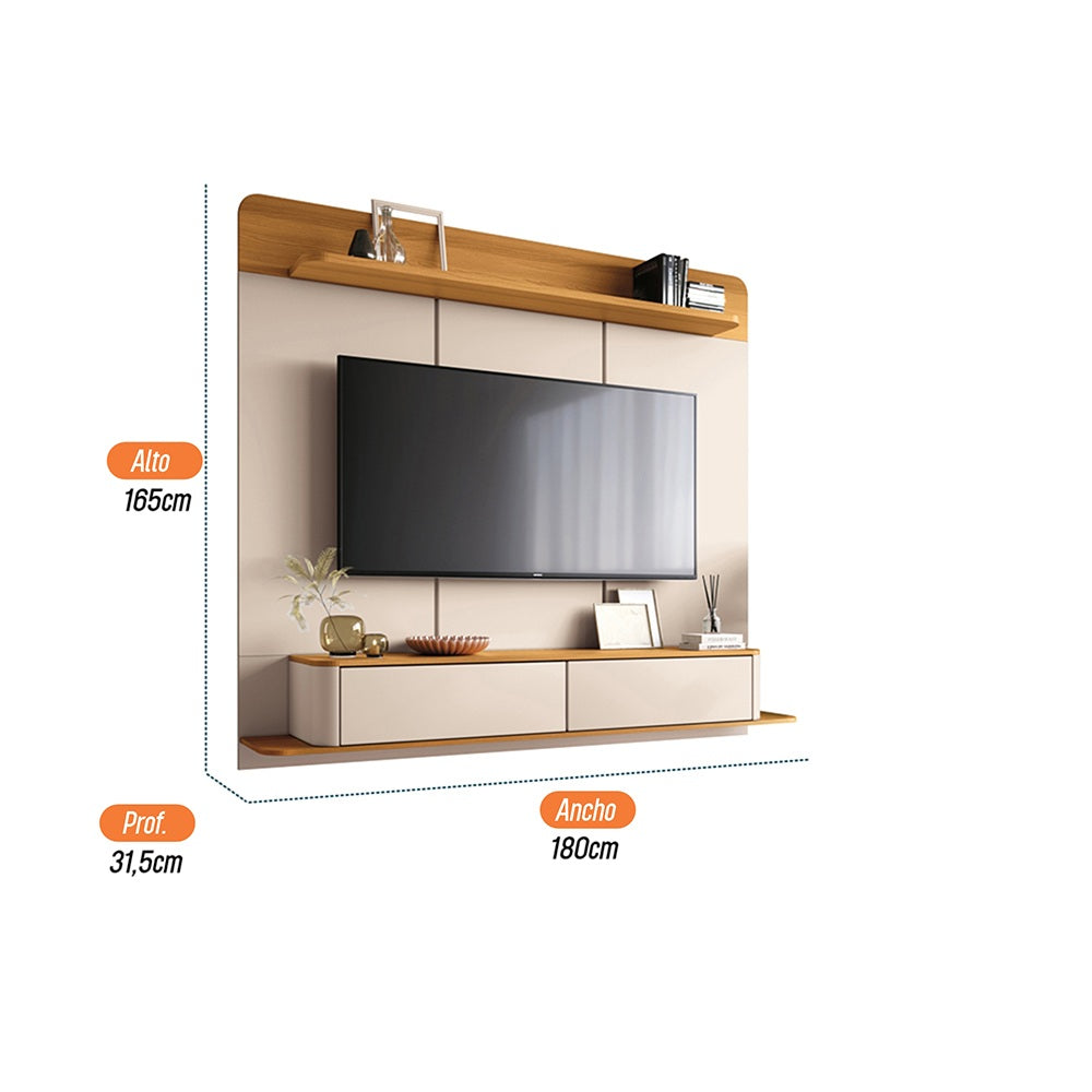 CENTRO DE ENTRETENIMIENTO DE TV PANEL BREMEN OFF WHITE