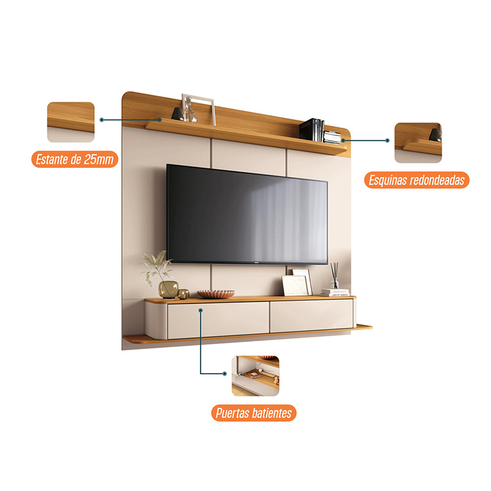 CENTRO DE ENTRETENIMIENTO DE TV PANEL BREMEN OFF WHITE