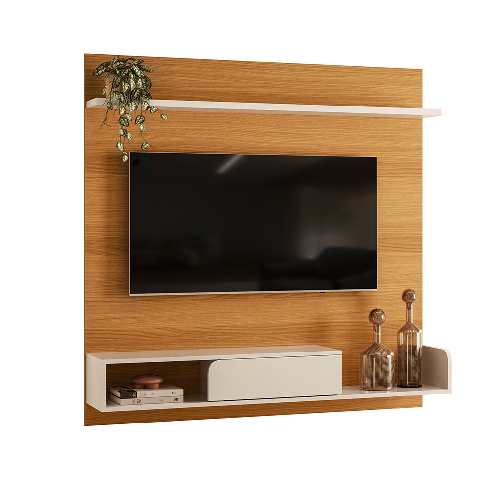 CENTRO DE ENTRETENIMIENTO DE TV PANEL BURNIE CINAMONO