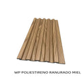 WALLPANEL  POLIESTIRENO 3D RANURADO MIEL