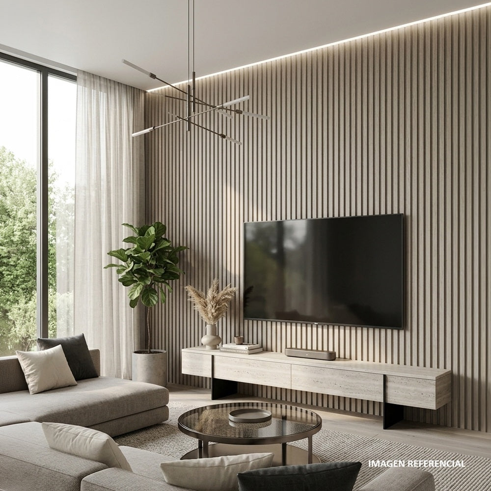 WALLPANEL POLIESTIRENO 3D SLIM CENIZO