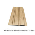 WALL PANEL POLIESTIRENO 3D SLIM ROBLE CLARO
