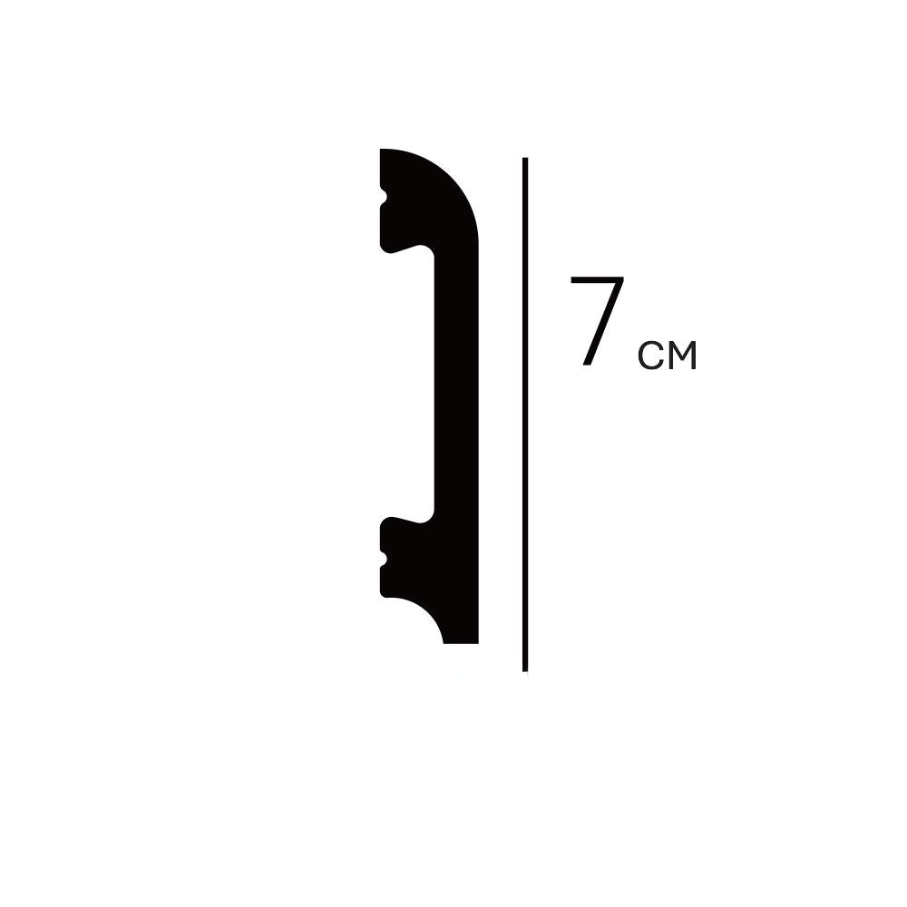 Zócalo Curvo Arc Blanco 7cm