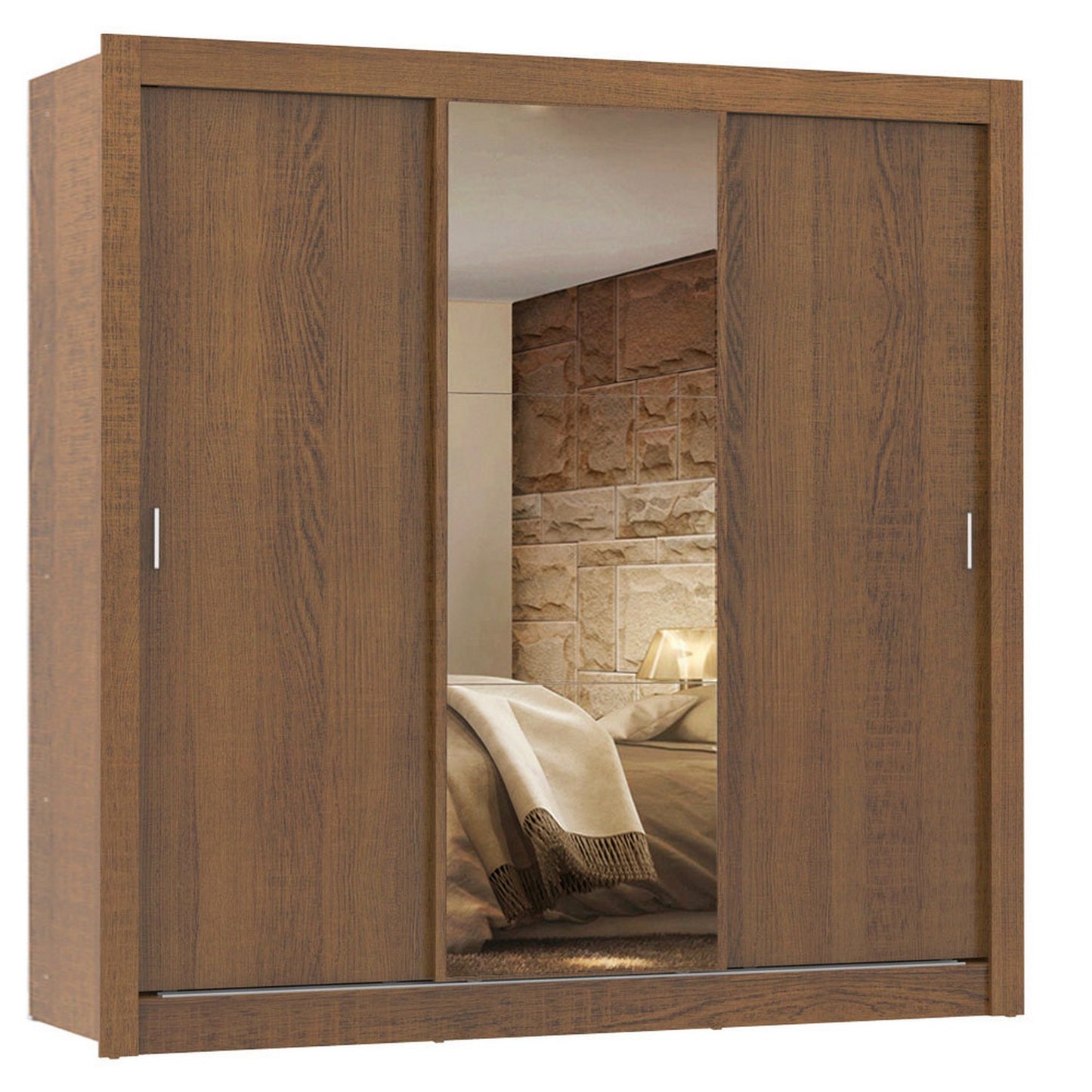 ROPERO 3P 2C ESPEJO ROMA RUSTIC