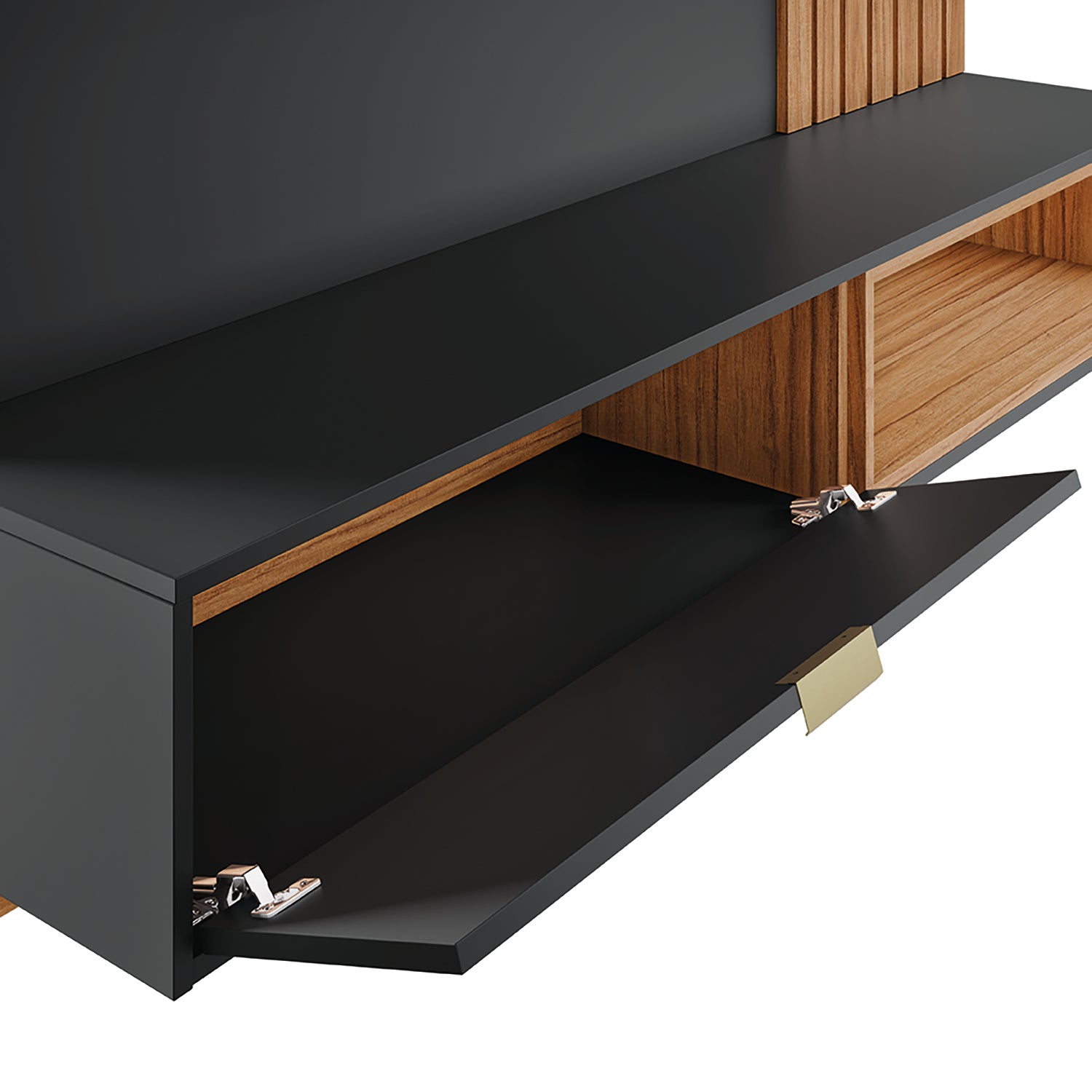 CENTRO DE ENTRETENIMIENTO PANEL MAUI NEGRO