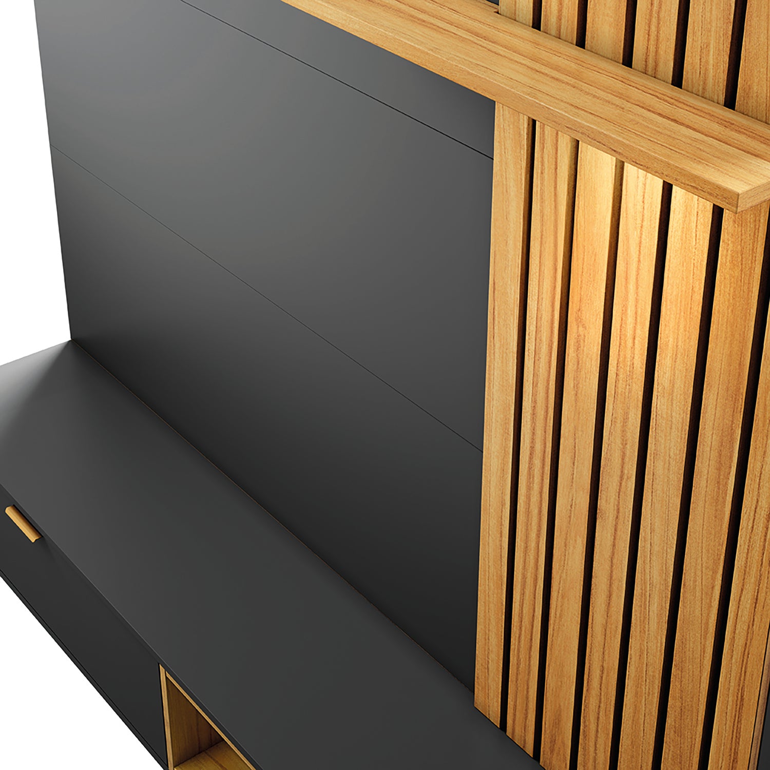 CENTRO DE ENTRETENIMIENTO PANEL MAUI NEGRO