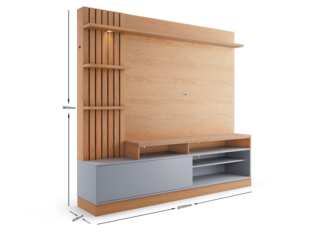 CENTRO DE ENTRETENIMIENTO PANEL SPLIT FREIJO