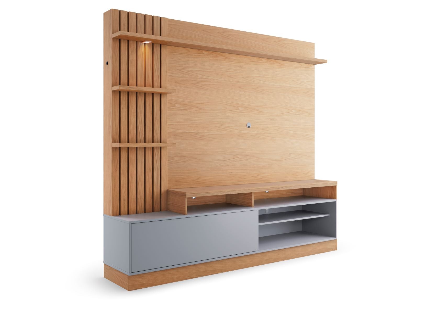 CENTRO DE ENTRETENIMIENTO PANEL SPLIT FREIJO